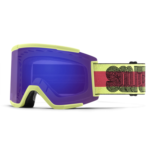 Smith Squad XL - Black Strap ChromoPop Everyday Red Mirror